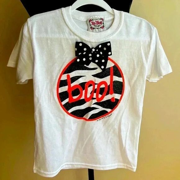 GIRLS BOO BEAUTIFUL TSHIRT SIZE SMALL - Picture 1 of 4